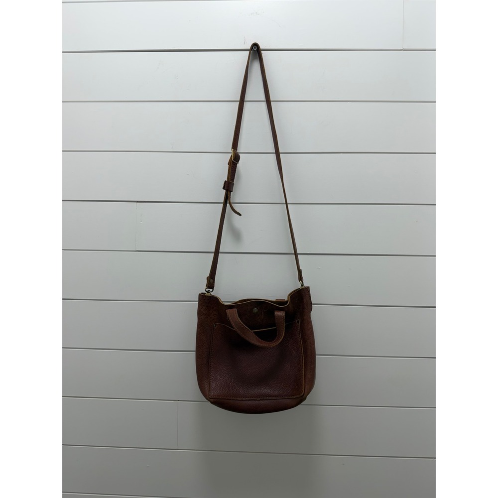 Portland Leather Goods Mini Crossbody Tote Zip